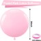 Pastel Pink Balloons 36 Inch - 8 Pack Large Thick Pink Balloons Big Round Pink Latex Balloons for Baby Shower Gender Reveal Wedding Graduation Anniversary Party Decoration